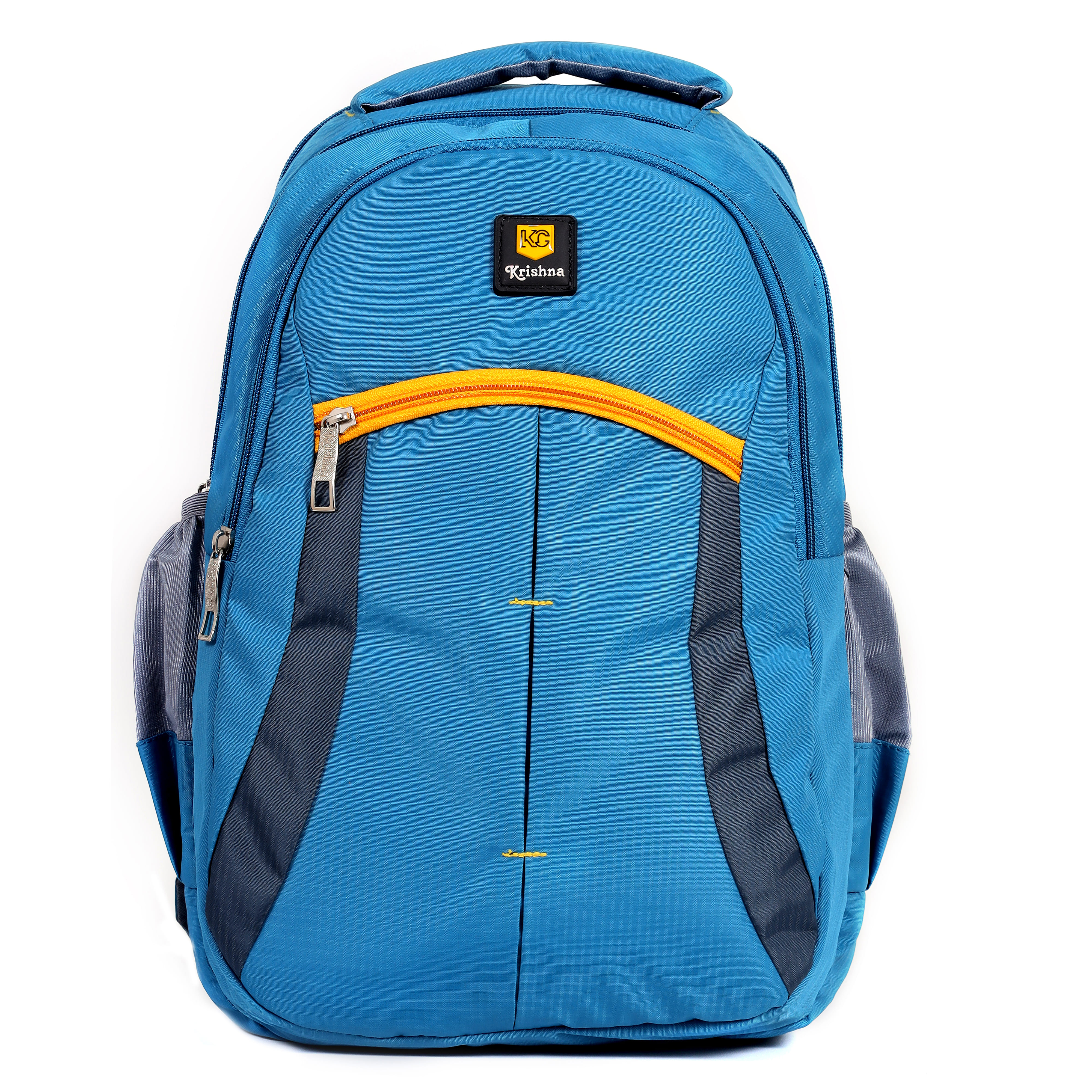 KC Blaze 40L Multi-Utility Backpack - Stylish Blue with Yellow Zip